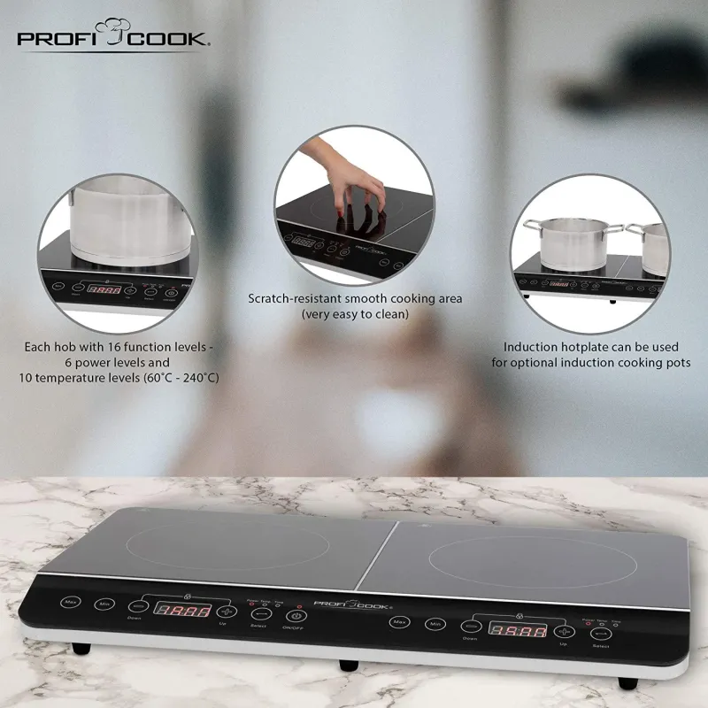 Настільна індукційна плита ProfiCook PC-DKI 1067 : Швидкість, ефективність та стиль на вашій кухні